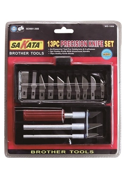Stk Sakata WD1000913 Hassas Hobi Bıcak Seti 13 Parca