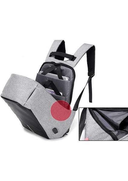 USB Bağlantısı ile Çok Işlevli Günlük Sırt Çantası (Yurt Dışından)