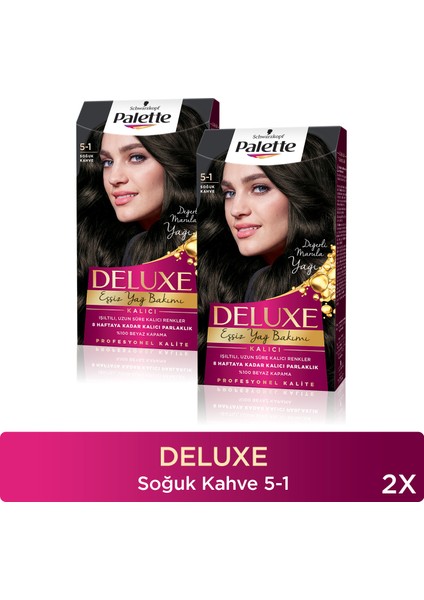 Deluxe Saç Boyası 5-1 Soğuk Kahve X 2 Adet fiyatları