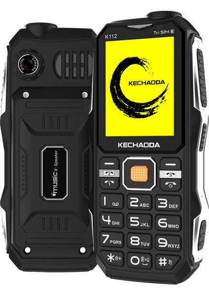 K112 2.4 Inç Çift Kamera Büyük Pilli Telefon (Yurt Dışından)