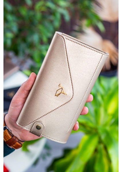Envelope Telefon ve Bozuk Para Bölmeli Zarf Model Kadın Cüzdan