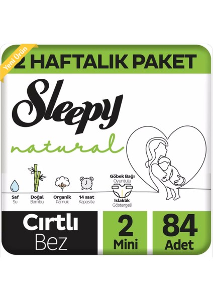 Natural Ultra Hassas 2 Numara Bebek Bezi