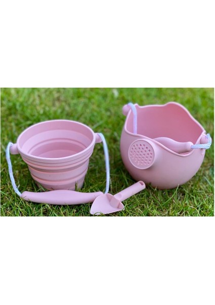 Katlanabilir Mini Kum Set Pembe