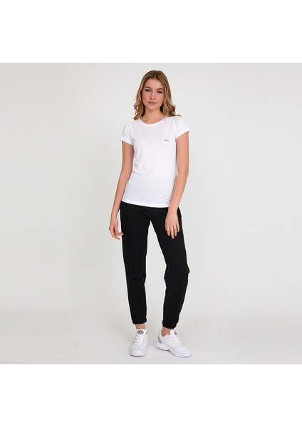 RELAX IN Kadın Slim Fit Tişört Beyaz indirimleri