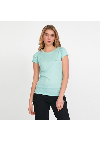 RELAX IN Kadın Slim Fit Tişört Nane