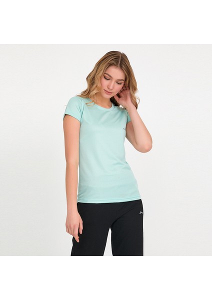 RELAX IN Kadın Slim Fit Tişört Nane fiyatları