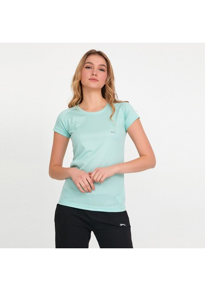 RELAX IN Kadın Slim Fit Tişört Nane fırsatları