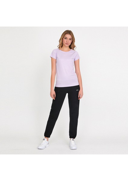 RELAX IN Kadın Slim Fit Tişört Mor indirimleri