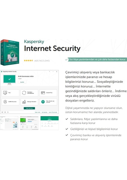 Internet Security 2 Kullanıcı 1 Yıl Virüs Programı 2022TR