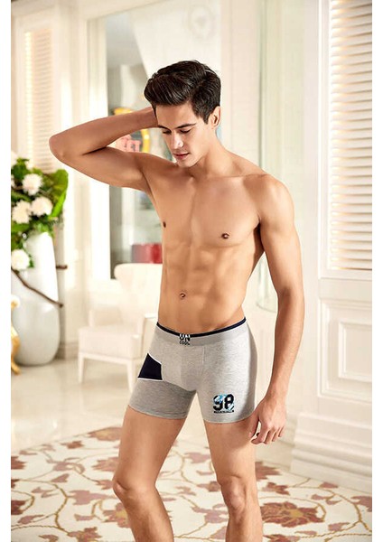 4492 Erkek Boxer Bordo - S