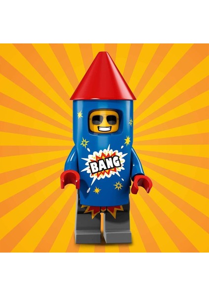 71021-5 Minifigür Seri 18 - Firework Guy