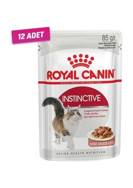 12 Adet - Royal Canin Instınctive Gravy Pouch Kedi Maması 85 gr