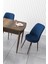 Concept Han Serisi 70 x 114 cm Açılabilir Mdf Mutfak Masa Takımı Barok Ahşap Desen Masa ve 4 Sandalye 4