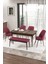 Concept Zen Serisi Bench'li Mdf Açılabilir 80 x 132 cm 1.sınıf Mutfak Masası Takımı - Barok Ahşap Desen 1
