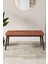 Concept Zen Serisi Bench'li Mdf Açılabilir 80 x 132 cm 1.sınıf Mutfak Masası Takımı - Barok Ahşap Desen 3