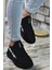Siyah Beyaz Erkek Sneaker 0012SANTO 2