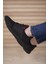 Siyah Kırmızı Erkek Sneaker Orta Topuklu Konforlu Koni Tipi 0012105 1