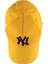 Gabardin Sarı Siyah New York Yankees Baskılı Şapka 4