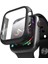 Apple Watch Uyumlu (40MM) Tpu Çerçeve Tamperli Cam Yanları Sert Silikon 360 Tam Koruma 2