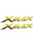 Yamaha Xmax Kabartmalı Sticker Solmayan Etiket Takımı Altın 1