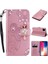 Apple iPhone 12 Mini 5.4 Inç Uyumlu Taşlı Tasarım Tpu Telefon Kılıfı - Pembe (Yurt Dışından) 1