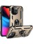 Apple iPhone 13 Pro Max Için Döner Halkalı Pc + Tpu Darbeye Dayanıklı Hibrit Kılıf - Altın (Yurt Dışından) 1
