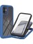 Apple iPhone 12 Mini 5.4 Inç Uyumlu Pet Ekran Koruyuculu Pc + Tpu Hibrit Telefon Kılıfı - Koyu Mavi (Yurt Dışından) 1