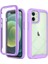 Apple iPhone 12 Mini 5.4 Inç Uyumlu Pet Ekran Koruyuculu Pc + Tpu Hibrit Telefon Kılıfı - Mor (Yurt Dışından) 1