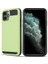 Apple iPhone 12 Pro 6.1 Uyumlu Kart Tutuculu Pc + Tpu Hibrit Telefon Kılıfı - Neon Yeşil (Yurt Dışından) 1