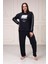 Kolu Şeritli Büyük Beden Pijama Takım 3