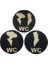Ağaç Bay Bayan Wc Yazısı 3 Lü Takım (Çap 14 cm - Kalınlık 8 Mm) 1