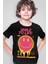 Hayata Gülümse Siyah Kısa Kollu Erkek Çocuk T-Shirt 1