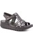 Mrn 017 Siyah Kadın Comfort Sandalet Terlik Sandalet 1