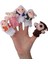 20X Karikatür Stil Kurt & Kuzular Çiftlik Hayvanlar Parmak Playset Favor Oyna Pretend (Yurt Dışından) 2
