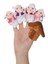 20X Karikatür Stil Kurt & Kuzular Çiftlik Hayvanlar Parmak Playset Favor Oyna Pretend (Yurt Dışından) 3