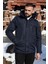 Erkek Kapüşonlu, Polar Astarlı, Kışlık Mont & Kaban & Parka 1
