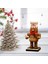 Ahşap Fındıkkıran Bebek Noel Süsler 16 cm Çocuk Oyuncakları Parti Ofis Gingerbread Adam Için 4