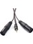 3,5 mm (1/8 Inç) Mini Trs Dual Xlr 3 Pin Erkek Fiş Y Splitter Kablosu 4