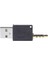 2 In 1 USB Veri Senkronizasyon Şarj Adaptörü 3.5mm Ipod Shuffle Için 1. 2. Siyah 2