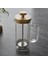 Bambu Kapaklı Kare 350 ml French Press - THN68112 1