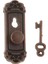 4 Parça 1/12 Dollhouse Minyatür Vintage Kapı Kilitleri ile Anahtarları - Bronz (Yurt Dışından) 5
