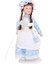 Dollhouse Minyatür Porselen Bebekler Örgülü Saç Standlı Küçük Hizmetçi Kız (Yurt Dışından) 2