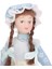 Dollhouse Minyatür Porselen Bebekler Örgülü Saç Standlı Küçük Hizmetçi Kız (Yurt Dışından) 3