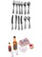 Prettyria 6 Adet Mutfak Gıda ve 12 Adet Sofra 1/12 Dollhouse Minyatür Modeli (Yurt Dışından) 1