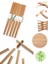 Organik Bambu Çin Yemek Çubukları 20 Adet Yıkanabilir Pratik Kullanım 1