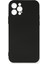 iPhone 12 Pro Max Kılıf Nano Içi Kadife Silikon - Siyah 1