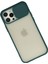 iPhone 12 Pro Kılıf Palm Buzlu Kamera Sürgülü Silikon - Yeşil 2