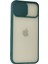 iPhone 12 Pro Kılıf Palm Buzlu Kamera Sürgülü Silikon - Yeşil 3