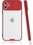 iPhone 11 Kılıf Platin Kamera Koruma Silikon - Kırmızı 1