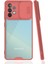 Samsung Galaxy A52 Kılıf Platin Kamera Koruma Silikon - Pembe 1